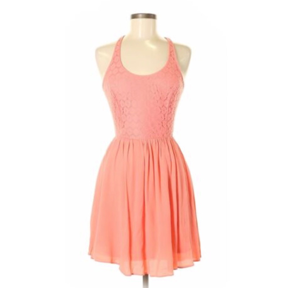 {Princess Vera Wang} Coral Skater Dress
